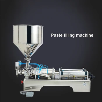 G2WG Horizontal Automatic Pneumatic Paste Filling Machine Double Heads Filling Machine 110V/220V 500W 0.6MPA 1-30 bottles/min