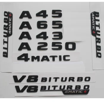 

Gloss Black For Mercedes Benz W176 W177 A45 A200 A220 A250 AMG 4MATIC V8 BITURBO 4MATIC+ Trunk Rear Star Emblems Badges Emblem