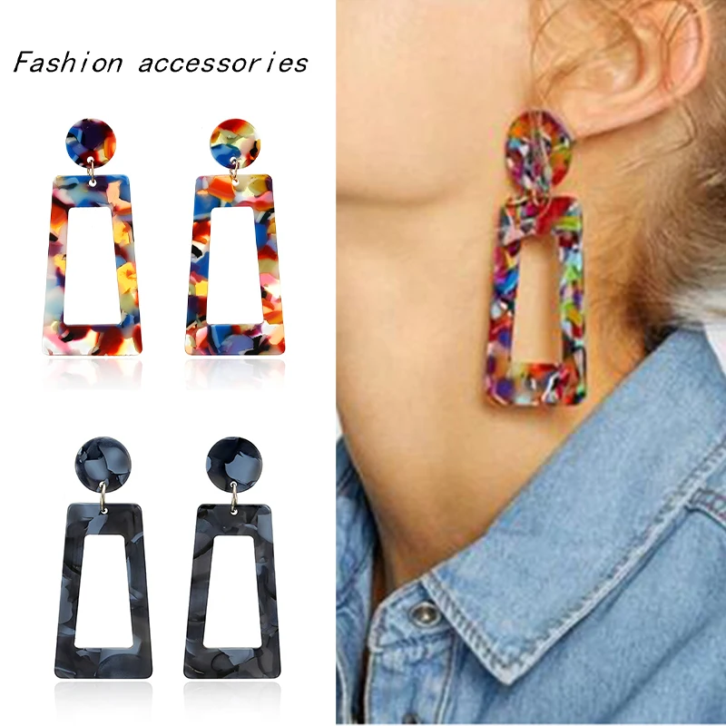 New Square Acrylic Drop Earring For Ladies Trendy Dangle Earrings For Women Statement Jewelry Wholesale Party Gift
New Square Acrylic Drop Earring For Ladies Trendy Dangle Earrings For Women Statement Jewelry Wholesale Party Gift