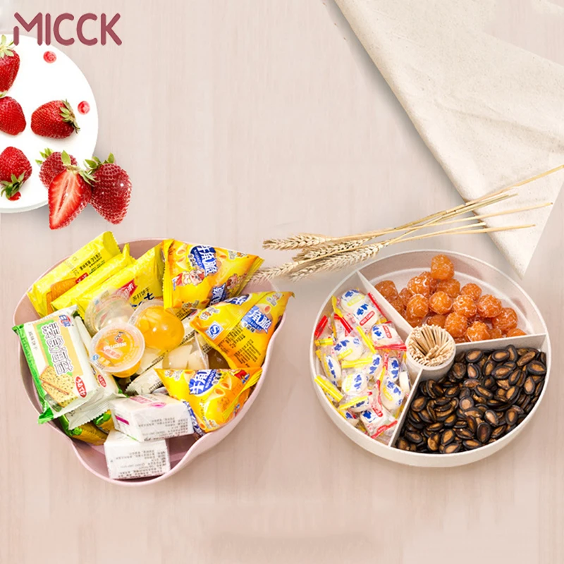 ONEUP Wheat Straw Double Layer Dried Fruit Plate Candy Plate Living Room Snack Fruit Tray Organizer Kitchen Food Storage Box
ONEUP Wheat Straw Double Layer Dried Fruit Plate Candy Plate Living Room Snack Fruit Tray Organizer Kitchen Food Storage Box