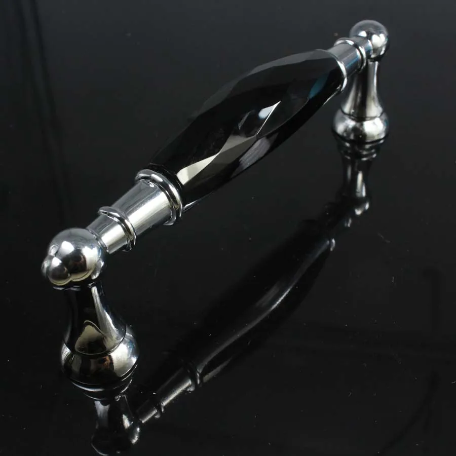 fashion deluxe villadom furniture handle black glass drawer knobs crystal kitchen cabinet pull silver chrome dresser handle 96mm
fashion deluxe villadom furniture handle black glass drawer knobs crystal kitchen cabinet pull silver chrome dresser handle 96mm