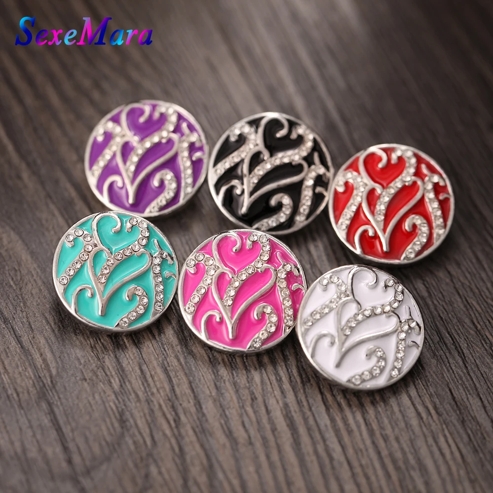 10pcs/lot Interchangeable Snap Jewelry Vintage Crystal Flowers 18mm Metal Snap Buttons for Metal Snap Button Bracelet Bangle
10pcs/lot Interchangeable Snap Jewelry Vintage Crystal Flowers 18mm Metal Snap Buttons for Metal Snap Button Bracelet Bangle