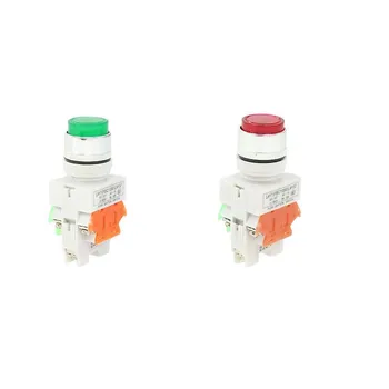 NO NC Red Green LED Light Momentary Push Button Switch 22mm Y090 LAY37 NP4-11DN DC24V AC220V 22mm
NO NC Red Green LED Light Momentary Push Button Switch 22mm Y090 LAY37 NP4-11DN DC24V AC220V 22mm