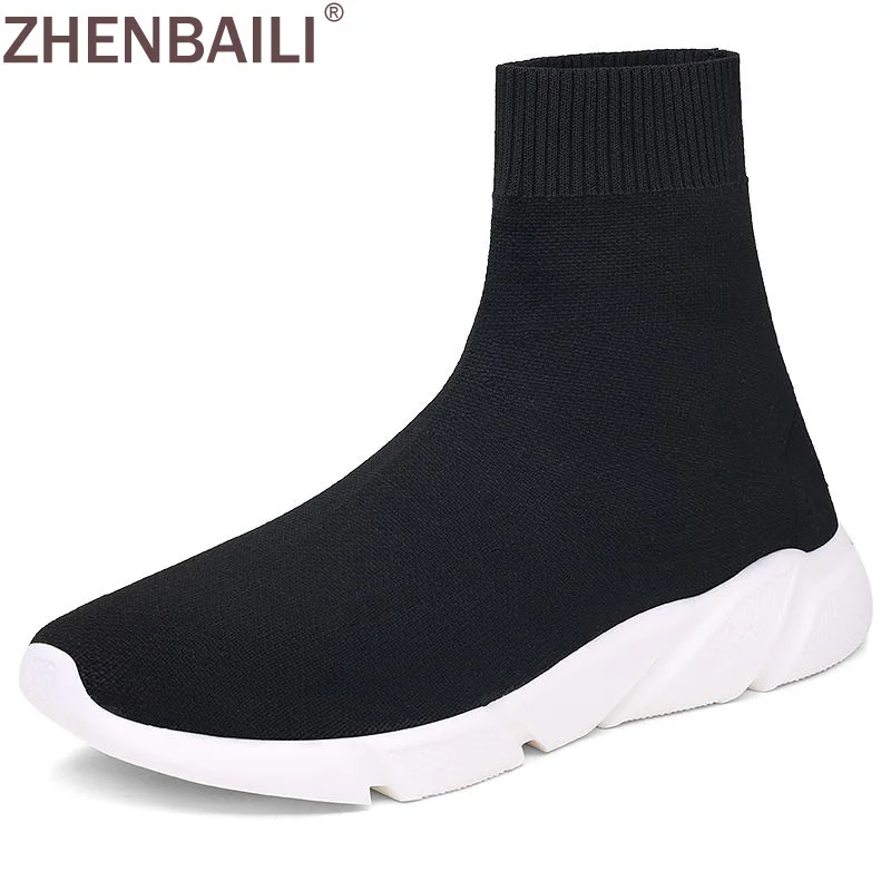 ZHENBAILI Sneakers Breathable Knit Upeer Platform Stretch Sock Shoes High Top Casual Flat Shoes Women Men Sport Shoes Plus Size
ZHENBAILI Sneakers Breathable Knit Upeer Platform Stretch Sock Shoes High Top Casual Flat Shoes Women Men Sport Shoes Plus Size