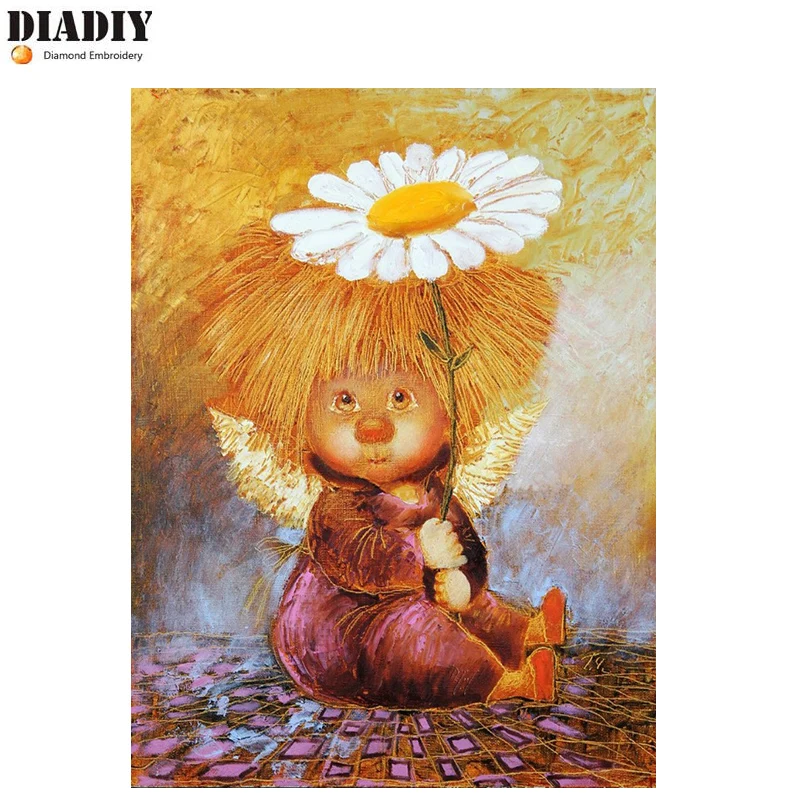 DIADIY DIY 5D Diamond Painting Flowers Cross Stitch Diamond Embroidery Angel Diamond Mosaic picture of rhinestones Home Decor
DIADIY DIY 5D Diamond Painting Flowers Cross Stitch Diamond Embroidery Angel Diamond Mosaic picture of rhinestones Home Decor
