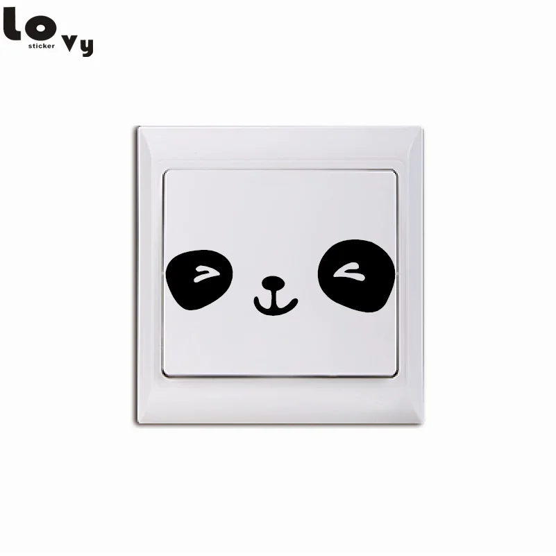Cute Panda Face Light Switch Sticker Creative Cartoon Animal Vinyl Wall Stickers for Kids Room Bedroom Home Decor
Cute Panda Face Light Switch Sticker Creative Cartoon Animal Vinyl Wall Stickers for Kids Room Bedroom Home Decor