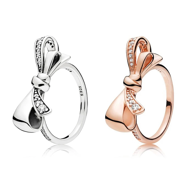 2 Color Rose Gold Ring Charms Diy Bowknot With Crystal Fashion Style Ring For Women Party Gift Fine Jewelry
2 Color Rose Gold Ring Charms Diy Bowknot With Crystal Fashion Style Ring For Women Party Gift Fine Jewelry