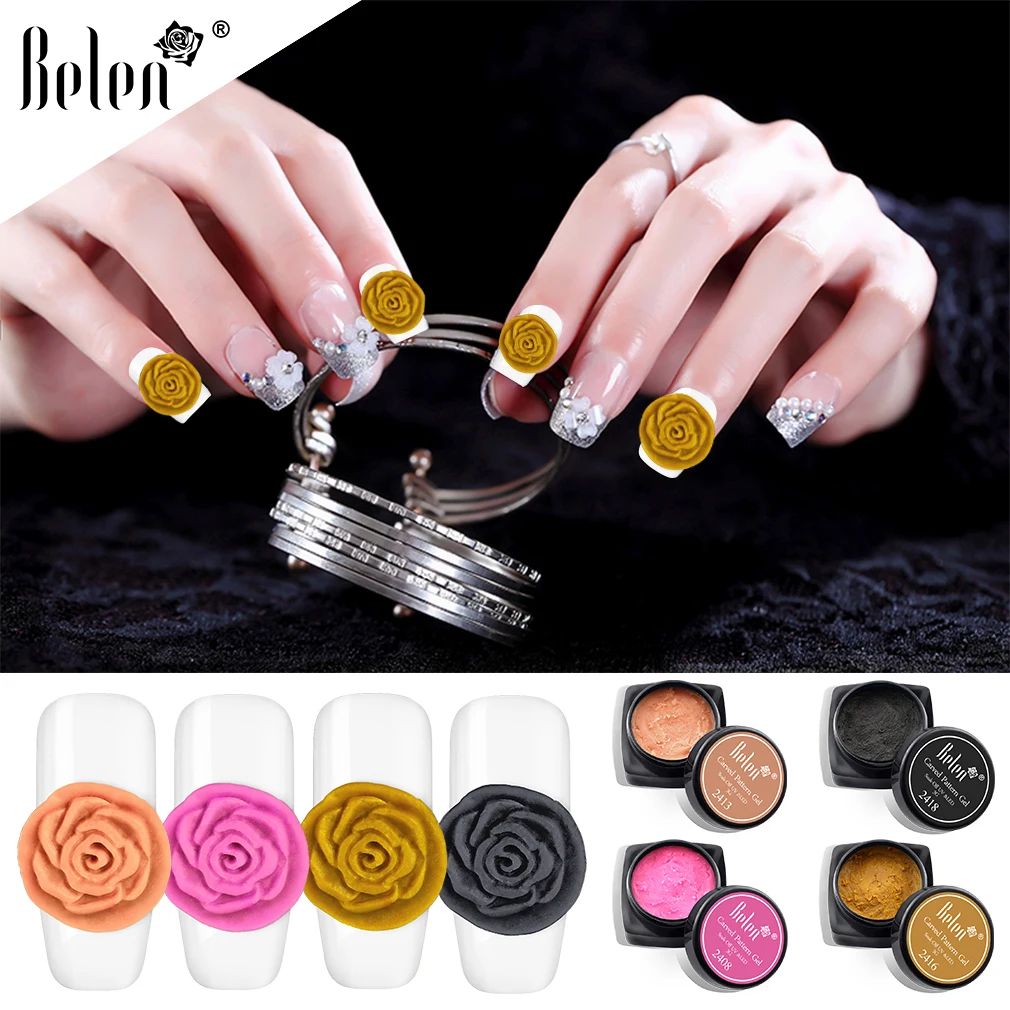 Belen 3D Carved Patterns Acrylic Nails Paint Gel Nail Art DIY UV Gel 20 colors 3ml Painting Tip Nail Glue Bright Sculpture Tools
Belen 3D Carved Patterns Acrylic Nails Paint Gel Nail Art DIY UV Gel 20 colors 3ml Painting Tip Nail Glue Bright Sculpture Tools