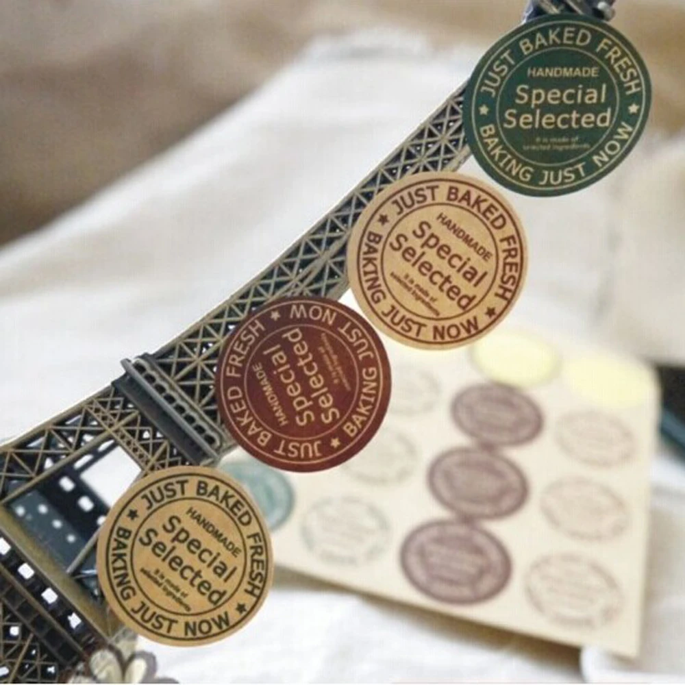 160pcs Kraft Paper Handmade Round 4 colors Postmark Scrapbook Stickers Seal Label Package Bakery Chocolate Cookie Cake Food Tags
160pcs Kraft Paper Handmade Round 4 colors Postmark Scrapbook Stickers Seal Label Package Bakery Chocolate Cookie Cake Food Tags