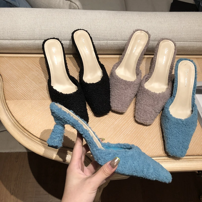 shoes woman Short plush slides zapatos de mujer square toe mules designer slides outside shoes girl
shoes woman Short plush slides zapatos de mujer square toe mules designer slides outside shoes girl