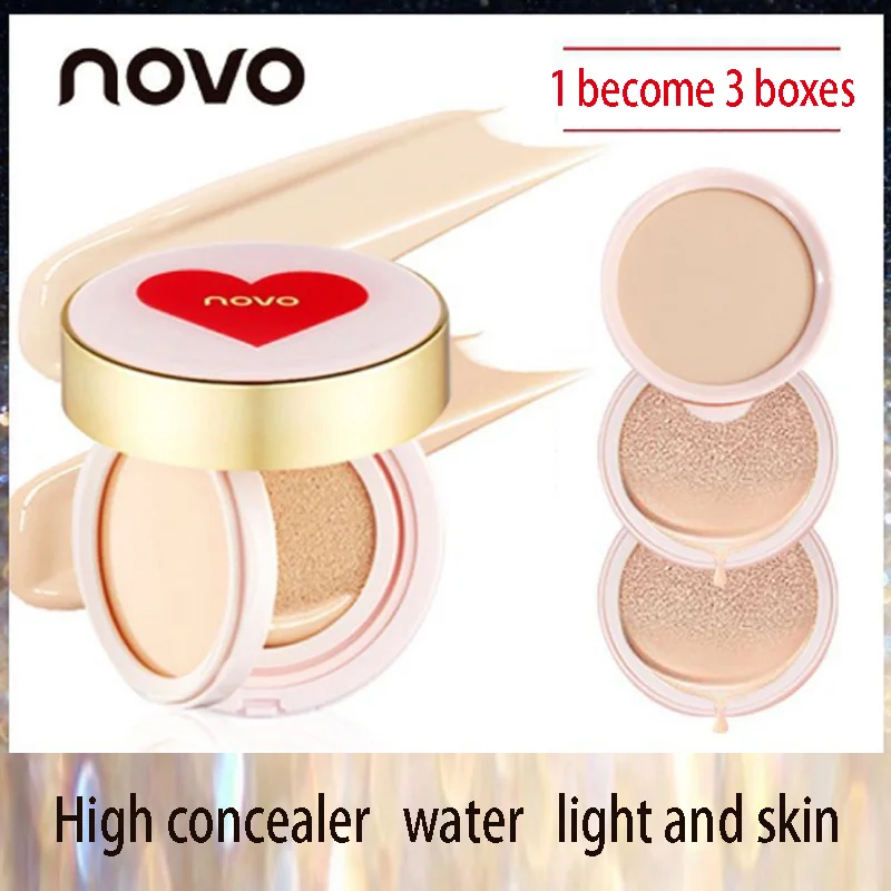 NOVO brand Concealer air cushion BB cream CC Cream Concealer Moisturizing Foundation to brighten complexion
NOVO brand Concealer air cushion BB cream CC Cream Concealer Moisturizing Foundation to brighten complexion