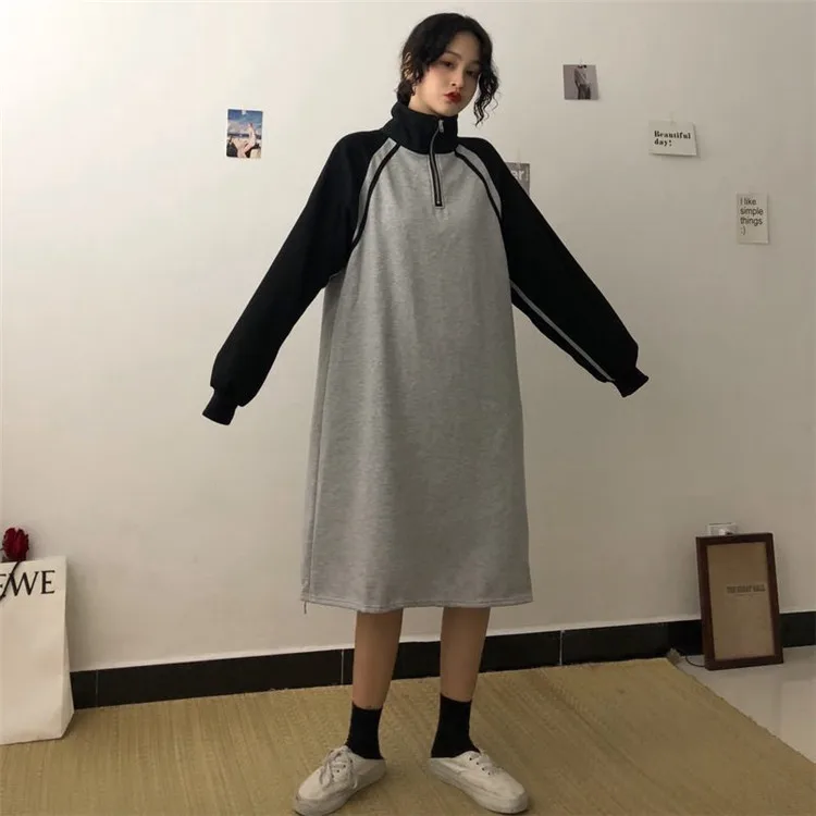 Korean Vintage Contrast Stripe Zipper Turtlenck Long Sweatshirt Warm Fleece Hoodies Loose Oversized Straight Casual Top Pullover
Korean Vintage Contrast Stripe Zipper Turtlenck Long Sweatshirt Warm Fleece Hoodies Loose Oversized Straight Casual Top Pullover