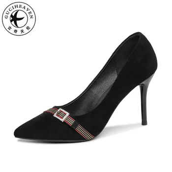 Autumn New Black Beige Thin Pumps Women Fashion Elegant Super High Heels With The Stripe Decoration Zapato Mujer Heel 8.3cm
Autumn New Black Beige Thin Pumps Women Fashion Elegant Super High Heels With The Stripe Decoration Zapato Mujer Heel 8.3cm