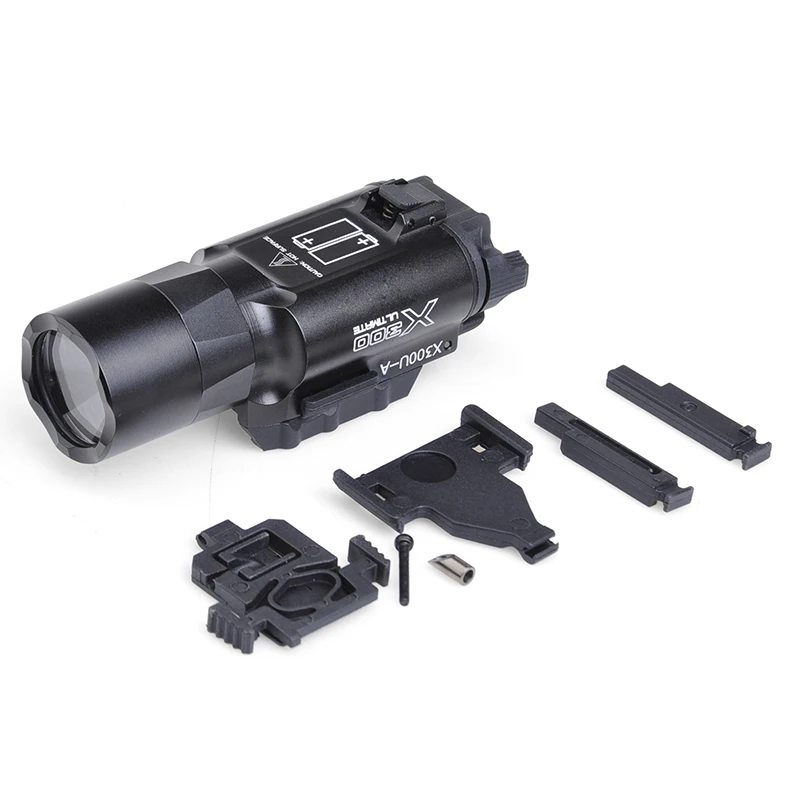 SEIGNEER Tactical X300U High Output LED 370 Lumens Flashlight Light Handguns Picatinny Weaverer Universal Rails Rifle Scope
SEIGNEER Tactical X300U High Output LED 370 Lumens Flashlight Light Handguns Picatinny Weaverer Universal Rails Rifle Scope