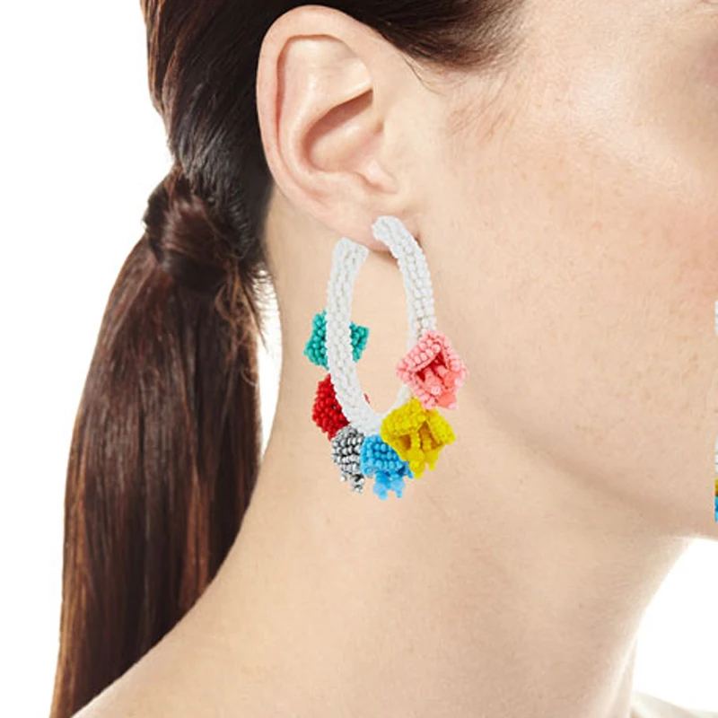 Girlgo Bauble Bar Newest Style Rainbow Round Dangle Drop Earrings Women Charm Fringed Beads Statement Pendent Earrings Jewelry
Girlgo Bauble Bar Newest Style Rainbow Round Dangle Drop Earrings Women Charm Fringed Beads Statement Pendent Earrings Jewelry