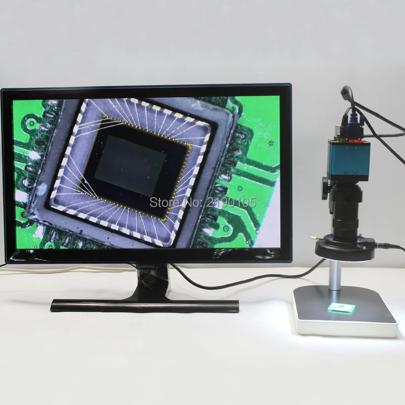 2.0MP HD 1080P Industrial Microscope Camera VGA USB AV Three Output Interface+8X-130X C-mount Lens+Adjustable LED lights+Stand
2.0MP HD 1080P Industrial Microscope Camera VGA USB AV Three Output Interface+8X-130X C-mount Lens+Adjustable LED lights+Stand