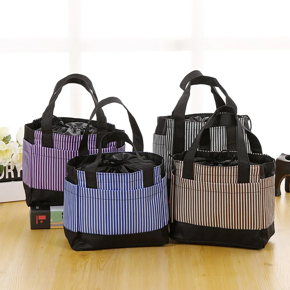 Leisure Women Portable Lunch Bag Canvas Stripe Insulated Cooler Bags Thermal Food Picnic Lunch Bags Kids Lunch Box Bag Tote
Leisure Women Portable Lunch Bag Canvas Stripe Insulated Cooler Bags Thermal Food Picnic Lunch Bags Kids Lunch Box Bag Tote