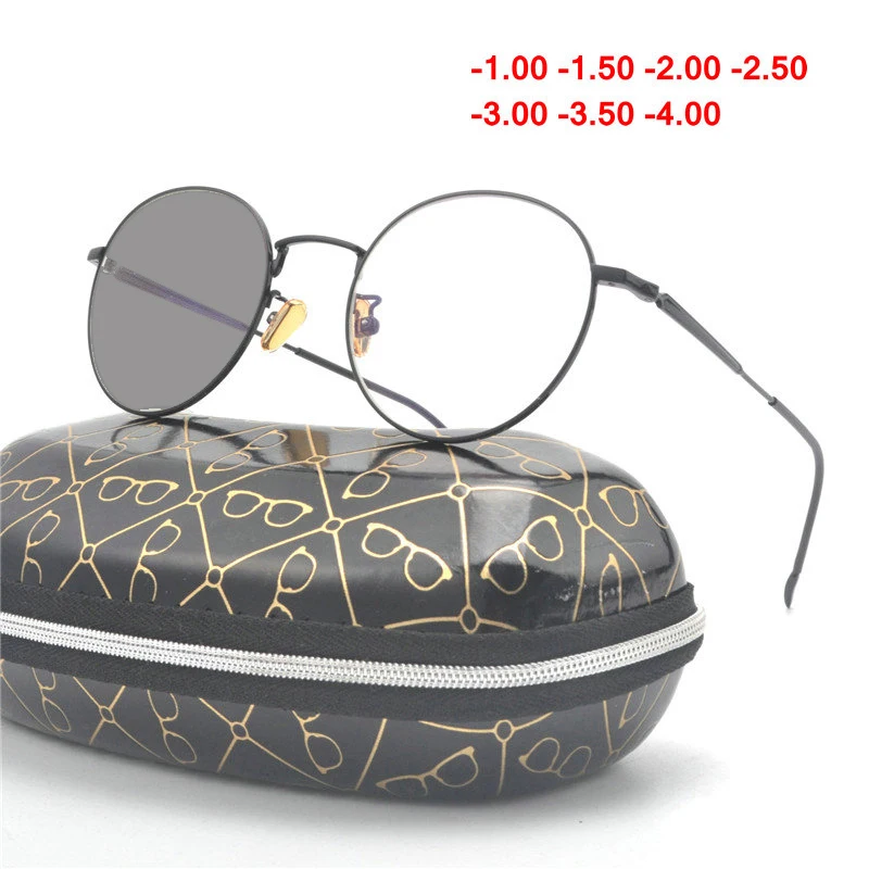 2018 Brand Design Prescription Glasses Men Optical discoloration Glasses Metal Round Prescription Sunglasses with Box NX
2018 Brand Design Prescription Glasses Men Optical discoloration Glasses Metal Round Prescription Sunglasses with Box NX