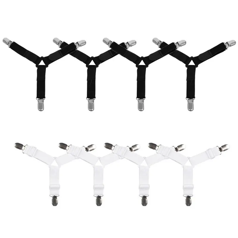 4Pcs Bed Sheet Adjustable Clip Holder Buckles Hooks Mattress Blankets Grippers Cover Fasteners With Metal Clips
4Pcs Bed Sheet Adjustable Clip Holder Buckles Hooks Mattress Blankets Grippers Cover Fasteners With Metal Clips