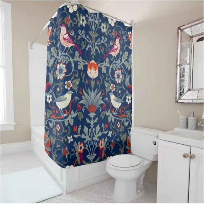 New Hot William Morris Shower Curtain Set Bathroom Curtain Floral Birds Flower Bath Curtains Waterproof Polyester Home Decor 180
New Hot William Morris Shower Curtain Set Bathroom Curtain Floral Birds Flower Bath Curtains Waterproof Polyester Home Decor 180