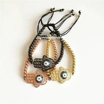 10pcs/lot Ball Bead Bracelet Micro Pave Cubic Zirconia Abalone Hamsa Turkey Evil Eye Bracelets Braided Marcame Bracelet Joyeria
10pcs/lot Ball Bead Bracelet Micro Pave Cubic Zirconia Abalone Hamsa Turkey Evil Eye Bracelets Braided Marcame Bracelet Joyeria