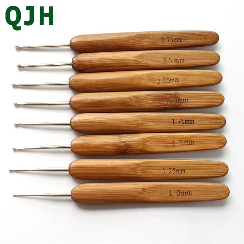 8pcs/set Smooth Bamboo Handle Aluminum Crochet Hooks Knitting Needles Tool Stitching hooks Weave Craft Yarn Sewing Accessories
8pcs/set Smooth Bamboo Handle Aluminum Crochet Hooks Knitting Needles Tool Stitching hooks Weave Craft Yarn Sewing Accessories