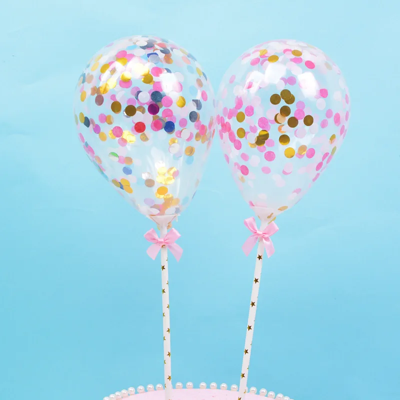 10pcs/set 5inch Mini Confetti Latex Balloons with Straw for Birthday Wedding Party Cake Topper Decorations Bady Shower Supplies
10pcs/set 5inch Mini Confetti Latex Balloons with Straw for Birthday Wedding Party Cake Topper Decorations Bady Shower Supplies