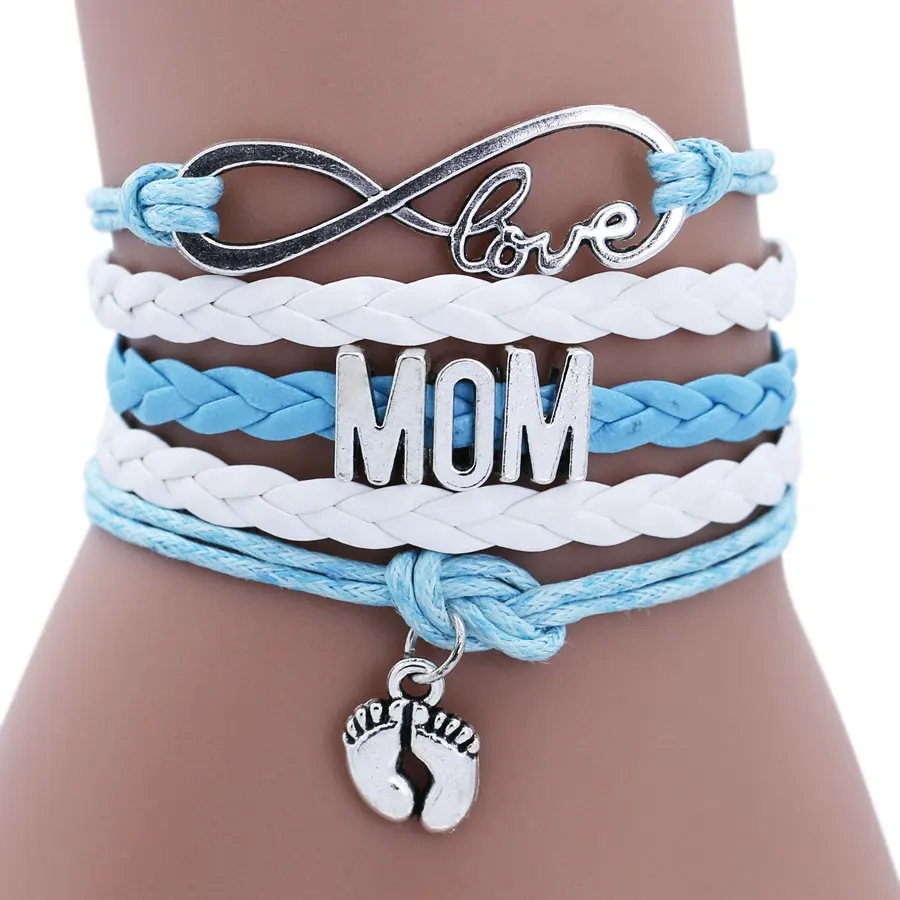 Fashion Antique Silver Family Wristband Charm Bracelets For Women Mom Bracelet Jewelry Small Foot Charm 610228
Fashion Antique Silver Family Wristband Charm Bracelets For Women Mom Bracelet Jewelry Small Foot Charm 610228
