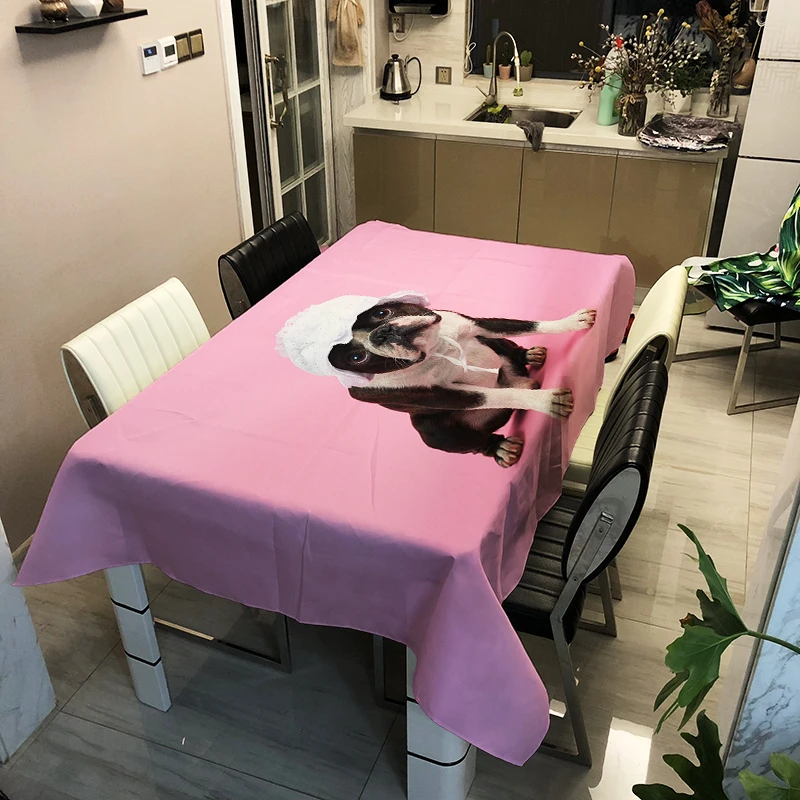 3d Tablecloth Digital Printing Dog Pattern Polyester Waterproof Table Cloth for Wedding Party Table Cover
3d Tablecloth Digital Printing Dog Pattern Polyester Waterproof Table Cloth for Wedding Party Table Cover