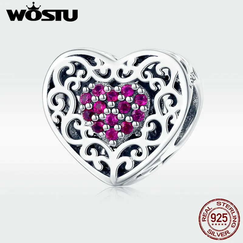 WOSTU Trendy 925 Sterling Silver Heart Charms CZ Bead Fit Original Bracelet Pendant Charm For Jewelry Making Love Gift DXC1109
WOSTU Trendy 925 Sterling Silver Heart Charms CZ Bead Fit Original Bracelet Pendant Charm For Jewelry Making Love Gift DXC1109