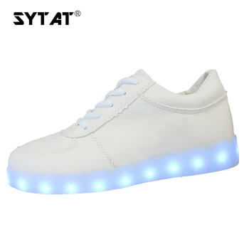 SYTAT Luminous LED SHOES 2017 Emitting Casual Shoes Men Lovers LED lighted chaussure unisex usb Charging Glowing Led Shoes
SYTAT Luminous LED SHOES 2017 Emitting Casual Shoes Men Lovers LED lighted chaussure unisex usb Charging Glowing Led Shoes