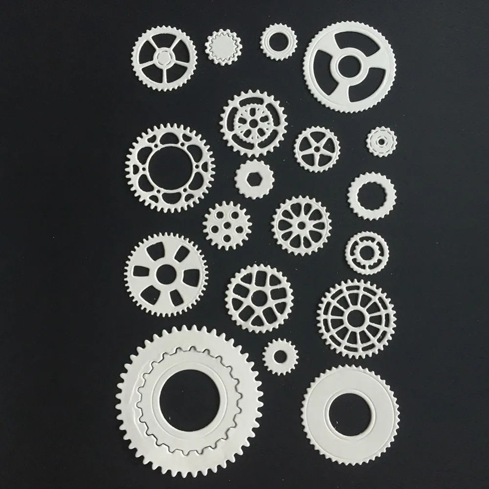 2018 Knife Mold Gear Set Metal Cutting Dies for Scrapbooking Craft Die DIY Gift Card Paper Photo Cut Dies Stencil Template
2018 Knife Mold Gear Set Metal Cutting Dies for Scrapbooking Craft Die DIY Gift Card Paper Photo Cut Dies Stencil Template