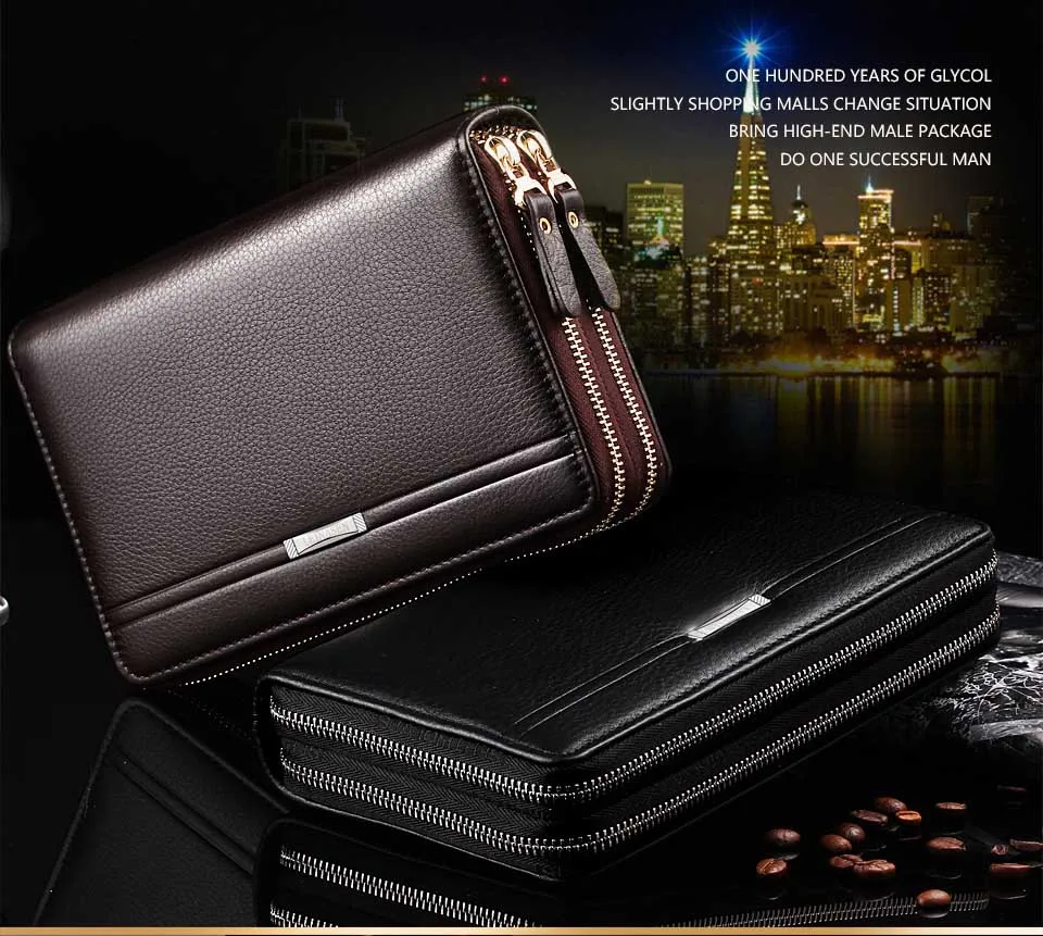 New Brand Business wallet men's pocket coin men purse Large capacity multi-card bit Casual Clutch portfolio Fashion wallet 2018 10