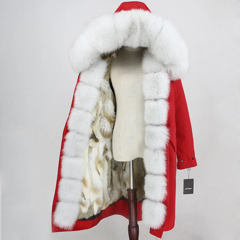 Real Fur Coat Brand Waterproof Parka Winter Jacket Women Natural Fox Fur Collar Hood Real Rabbit Fur Liner Warm Streetwear New
Real Fur Coat Brand Waterproof Parka Winter Jacket Women Natural Fox Fur Collar Hood Real Rabbit Fur Liner Warm Streetwear New