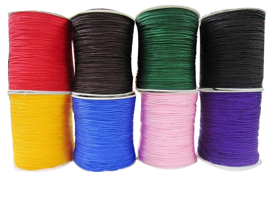 1mm Nylon Cord Rattail Braid Macrame Rope Shamballa Bracelet Beading Cords Chinese knot String Accessories 2100m=350m X 6 Rolls
1mm Nylon Cord Rattail Braid Macrame Rope Shamballa Bracelet Beading Cords Chinese knot String Accessories 2100m=350m X 6 Rolls