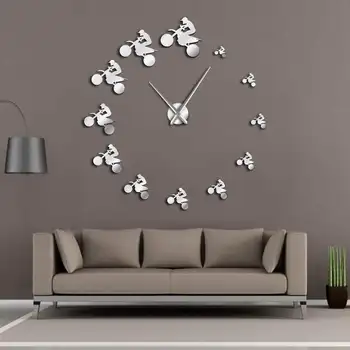 Dirt Bike Riders DIY Giant Wall Clock Extreme Sports Aerial Dirt Bike Frameless Large Wall Clock Mountain Bike Motorcycle Clock
Dirt Bike Riders DIY Giant Wall Clock Extreme Sports Aerial Dirt Bike Frameless Large Wall Clock Mountain Bike Motorcycle Clock