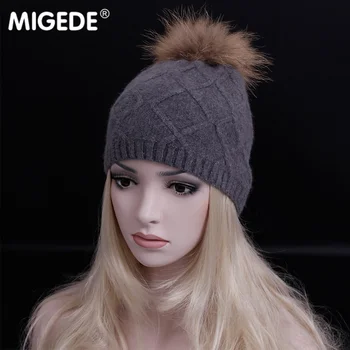 2018 NEW Style Women Winter hat brim hat knitted wool angora hat warm hat with Real fur pompoms Knitted Skullies Beanies Cap
2018 NEW Style Women Winter hat brim hat knitted wool angora hat warm hat with Real fur pompoms Knitted Skullies Beanies Cap