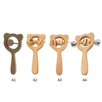 Baby DIY Toys Beech Wood Bear Hand Teething Wooden Ring Baby Rattles Play Montessori Stroller Toys Educational Toys
Baby DIY Toys Beech Wood Bear Hand Teething Wooden Ring Baby Rattles Play Montessori Stroller Toys Educational Toys