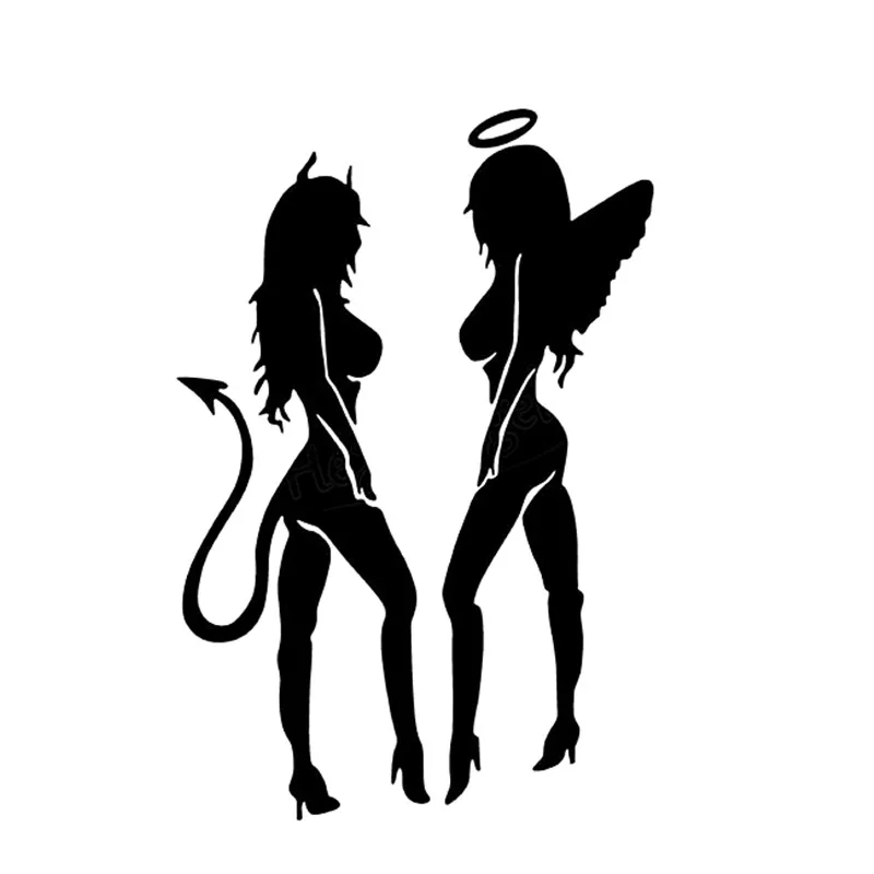 Funny Angels And Demons Car Sticker 90cm*60cm for Car Motorcycle decals Accessories full body Car Decals and Sticker car styling
Funny Angels And Demons Car Sticker 90cm*60cm for Car Motorcycle decals Accessories full body Car Decals and Sticker car styling