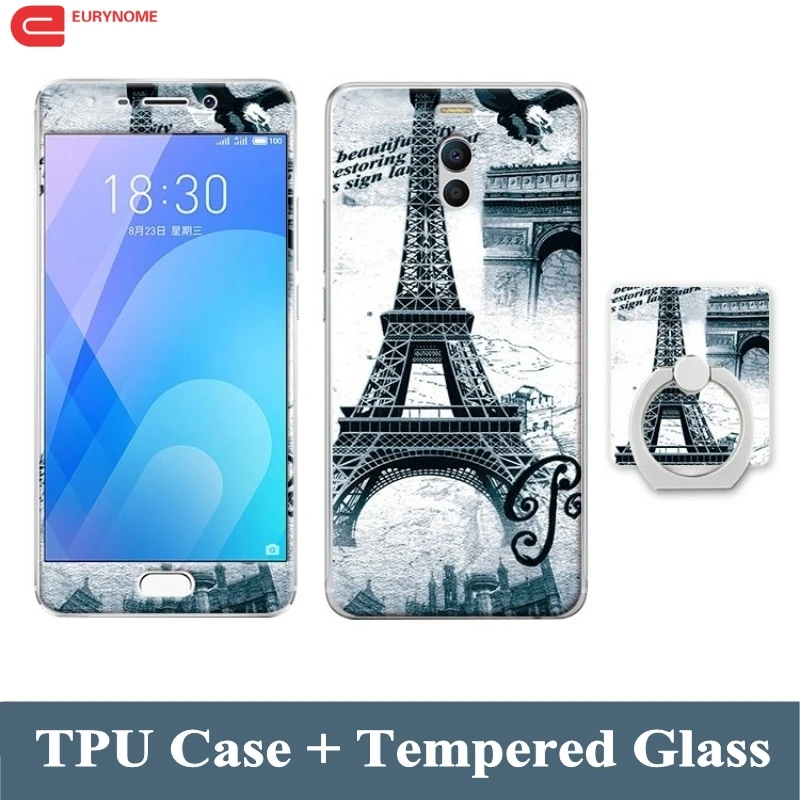 3D Cartoon Finger Ring cover for Meizu M6 note Eiffel Tower Kitty Flower soft tpu case for MEIZU M6 NOTE + Tempered Glass film
3D Cartoon Finger Ring cover for Meizu M6 note Eiffel Tower Kitty Flower soft tpu case for MEIZU M6 NOTE + Tempered Glass film