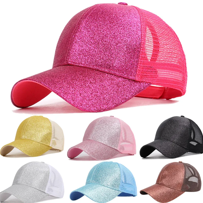 Women Mesh Baseball Cap Summer Hat Girl Ponytail Glitter Bling Colorful Adjustable Breathable Female Outdoor Accessory
Women Mesh Baseball Cap Summer Hat Girl Ponytail Glitter Bling Colorful Adjustable Breathable Female Outdoor Accessory