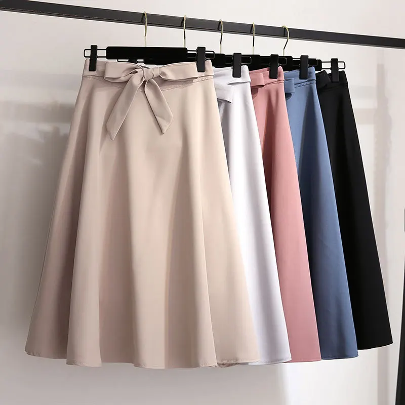 Summer Solid Chiffon Skirts High Waist Sashes Bowknot Pleated A-line Mid-Calf Long Skirts Blue Pink Skirts
Summer Solid Chiffon Skirts High Waist Sashes Bowknot Pleated A-line Mid-Calf Long Skirts Blue Pink Skirts