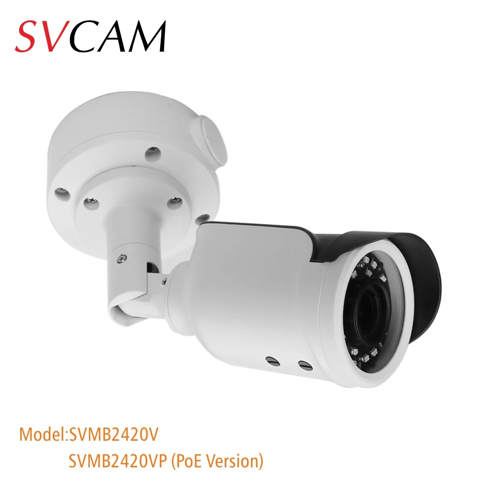 SVMB2420VP Weatherproof 1080P Varifocal IP Camera and Junction Box for SVNVR with Plug and Play and Smart Analysis Feature
SVMB2420VP Weatherproof 1080P Varifocal IP Camera and Junction Box for SVNVR with Plug and Play and Smart Analysis Feature