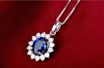REAL 18k White Golden Pendants Natural Sapphire Pendants Natural and real blue sapphire Fine jewelry 1.13ct Gem
REAL 18k White Golden Pendants Natural Sapphire Pendants Natural and real blue sapphire Fine jewelry 1.13ct Gem