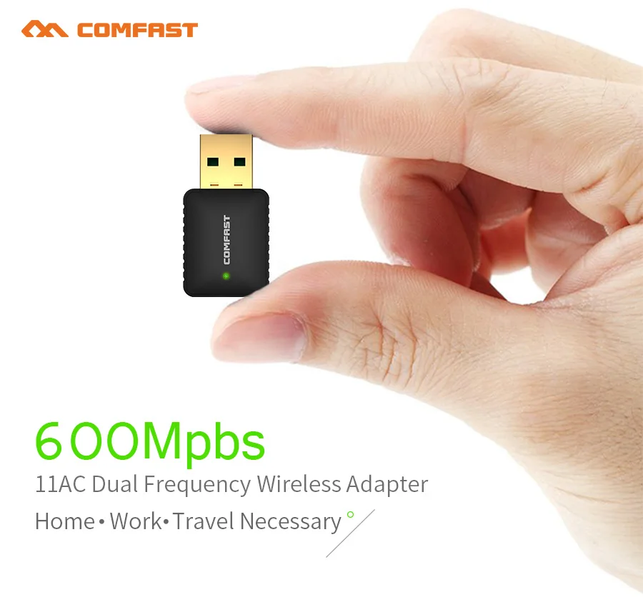 600Mbps USB WiFi Adapter 5 Ghz 2.4Ghz 2DBi WiFi Antenna USB 2.0 WiFi Adapter For XP/VISTA/Windows 7/8/10/Soft AP network Card
600Mbps USB WiFi Adapter 5 Ghz 2.4Ghz 2DBi WiFi Antenna USB 2.0 WiFi Adapter For XP/VISTA/Windows 7/8/10/Soft AP network Card