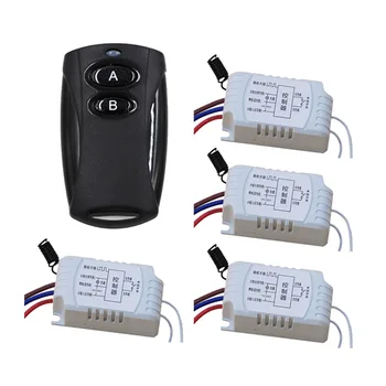 Manual Wireless Remote Control Switch Teleswitch RF Remote Consoles For LED Lighting Lamp 4 X Receiver +1 Transmitter
Manual Wireless Remote Control Switch Teleswitch RF Remote Consoles For LED Lighting Lamp 4 X Receiver +1 Transmitter