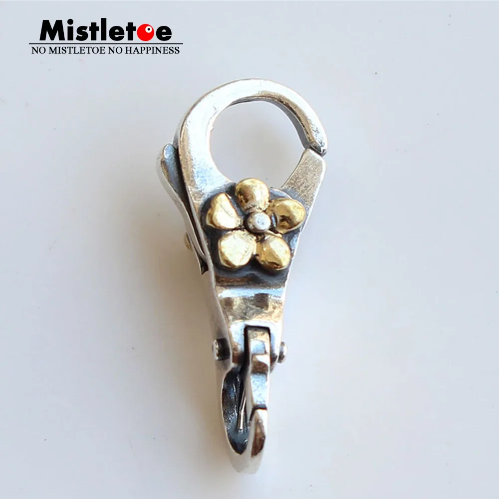 Mistletoe Genuine 925 Sterling Silver & Brass Flower Lock Lobster Clasp Fit European Troll Bracelet Jewelry
Mistletoe Genuine 925 Sterling Silver & Brass Flower Lock Lobster Clasp Fit European Troll Bracelet Jewelry
