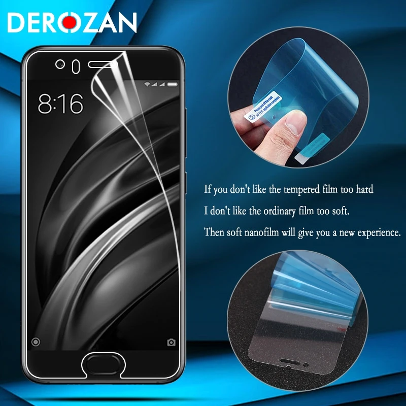 DEROZAN Nano Screen Protector For Xiaomi Mi6 Mi 6 Glass Ultra Thin Film Shield Ultrastrong Soft Explosion Proof Membrane
DEROZAN Nano Screen Protector For Xiaomi Mi6 Mi 6 Glass Ultra Thin Film Shield Ultrastrong Soft Explosion Proof Membrane