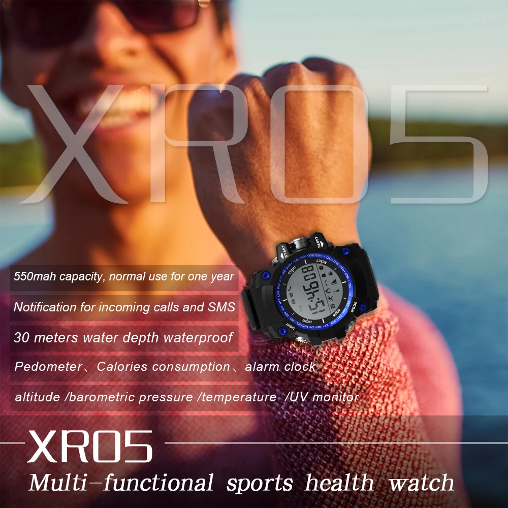 2017 спортивные круглые умные часы XR05 IP68 Водонепроницаемый долгое время ожидания 1
