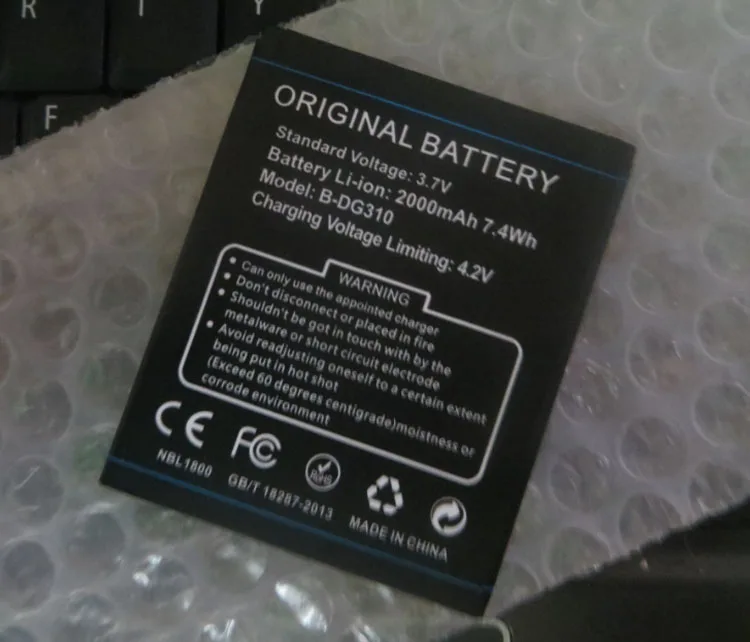 3.8V batteries Rechargeable Li-ion Li-polymer Built-in lithium polymer battery for DOOGEE B-DG310 2000mAh
3.8V batteries Rechargeable Li-ion Li-polymer Built-in lithium polymer battery for DOOGEE B-DG310 2000mAh